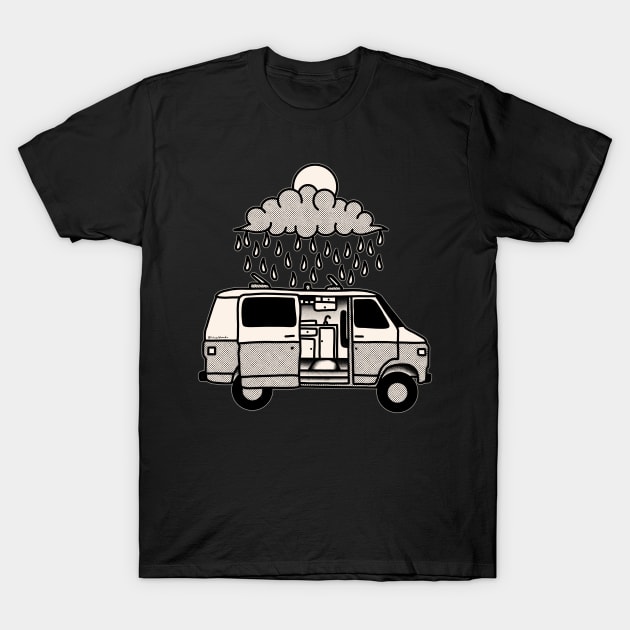 Vanlife on a rainy day T-Shirt by Tofuvanman